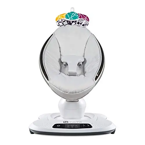 4moms mamaRoo 4 Multi-Motion Infant Swing – Intelligent Bluetooth Rocker with Five Distinct Motion Options