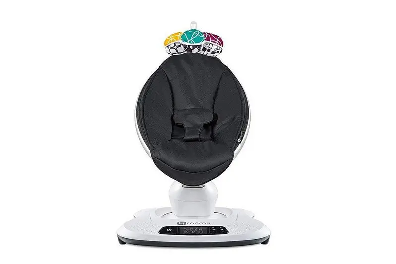 4moms mamaRoo 4 Smart Baby Swing – Bluetooth-Enabled Multi-Motion Rocker Featuring Five Soothing Movement Patterns