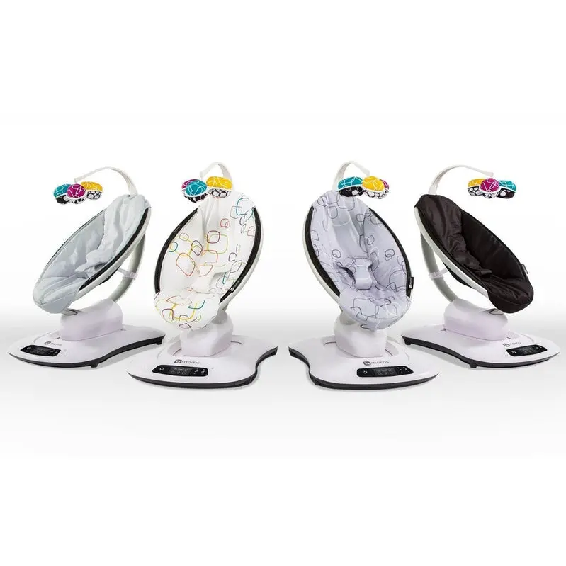 4moms mamaRoo 4 Smart Baby Swing – Bluetooth-Enabled Multi-Motion Rocker Featuring Five Soothing Movement Patterns
