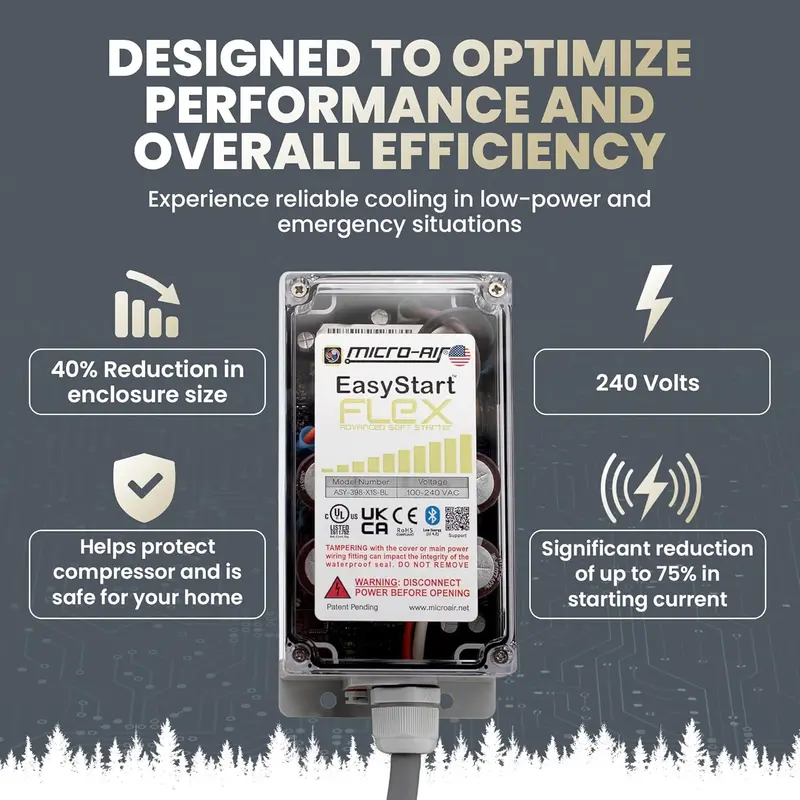 AC Soft-Start Bluetooth Module – Inrush Current Limiter for 6-Ton HVAC Systems, RV-Ready & Generator-Friendly 2