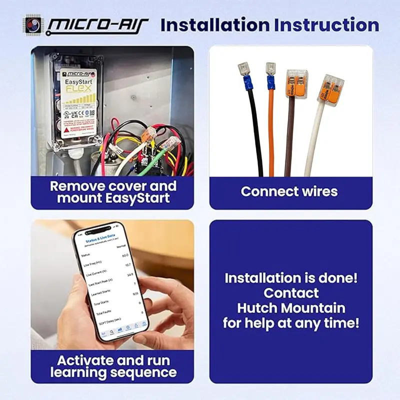 AC Soft-Start Bluetooth Module – Inrush Current Limiter for 6-Ton HVAC Systems, RV-Ready & Generator-Friendly
