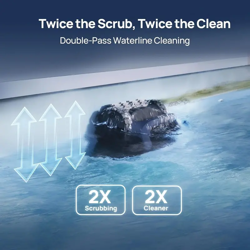 Beatbot AquaSense 2 Cordless Pool Vacuum – Full-Coverage Cleaning for Floors, Walls & Waterlines in In-Ground and Above-Ground Pools (Blue)