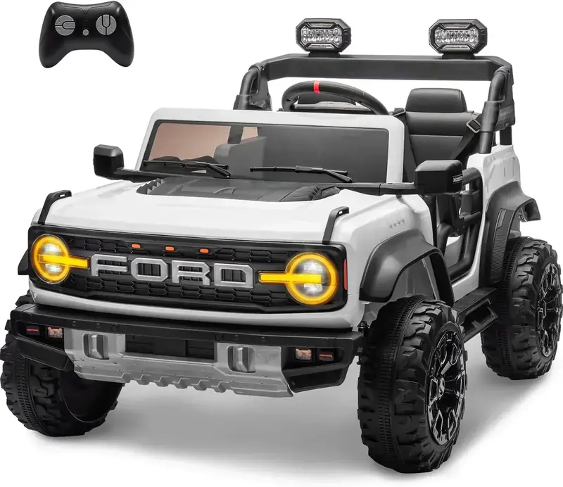 Bronco Raptor Ride-On Toy – Two-Seater Blue Electric Truck for Kids