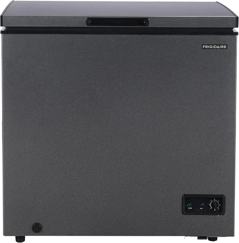 Compact Chest Freezer – 7 Cubic Foot Frigidaire Model with Manual Defrost and Organized Basket Storage