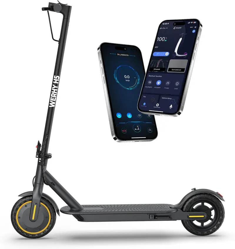 Compact Dual-Power Electric Scooter – 350W/500W Hub Motor, 22 MPH Max Speed, Lightweight Urban Commuter