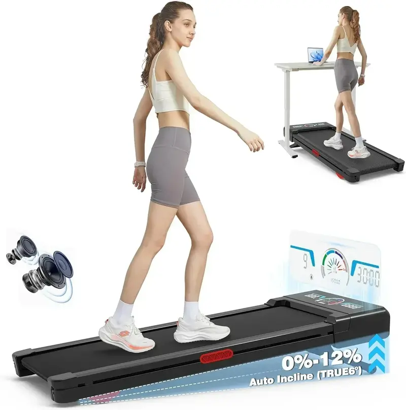 Compact Folding Treadmill for Home Use – Mountaineering-Inspired Design with LED Display & Bluetooth Audio