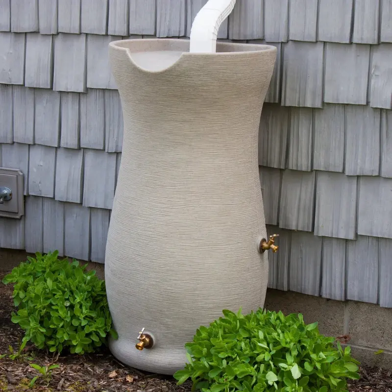 Corsican Rain Saver Water Harvesting System — 50-Gallon Eco-Friendly Collection Tank