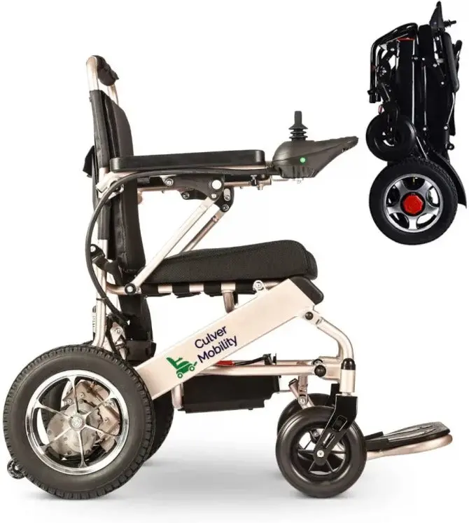 Culver Mobility Compact Motorized Wheelchair – Foldable, Airline-Compliant & FDA-Certified