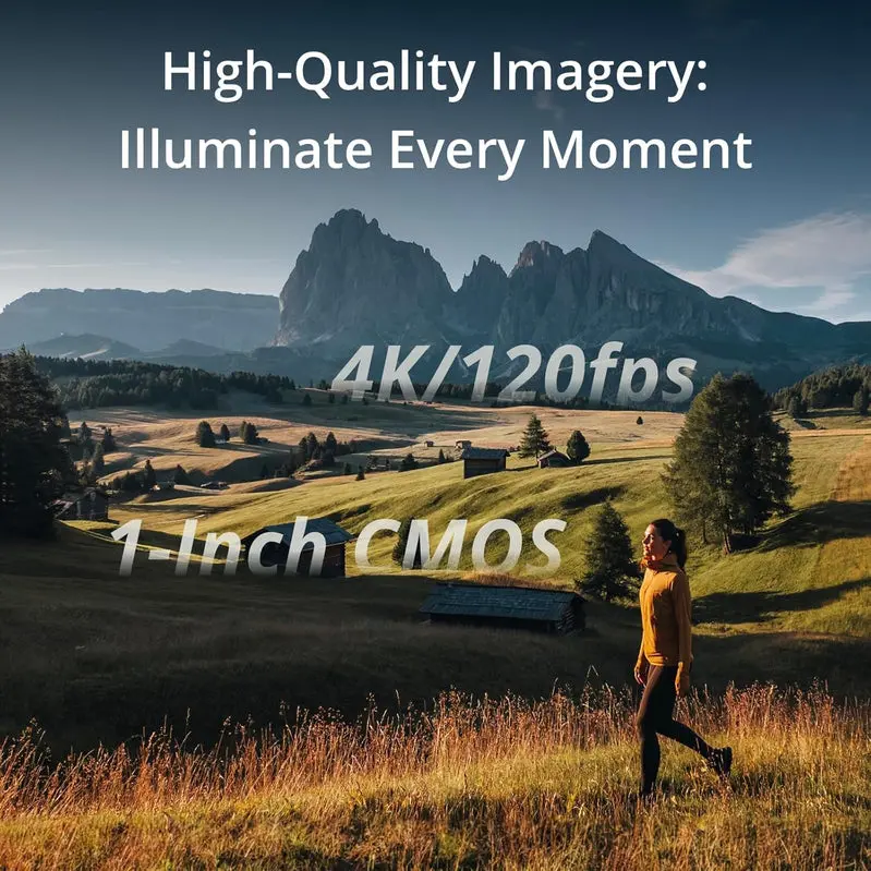 DJI Osmo Pocket 3 Creator Combo – 4K/120fps Vlog Camera Featuring Advanced Gimbal Stabilization and External Mic Support