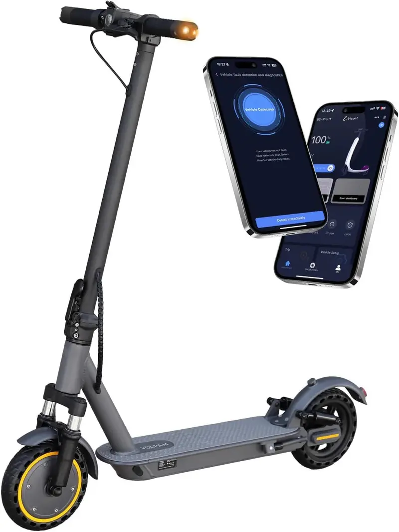 Dual-Motor Electric Scooter — 350W/500W Power, Solid Tires, Dual Braking System, 19–22mph Performance