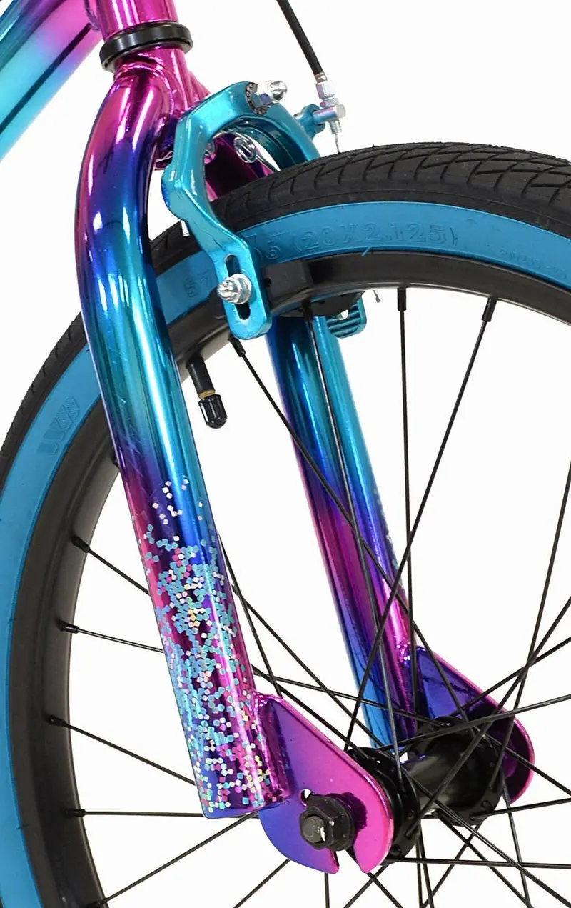Genesis Illusion Girls’ 20-Inch Hybrid Bike – Vibrant Blue and Purple Styling with Versatile Urban and Light Trail Capability 2