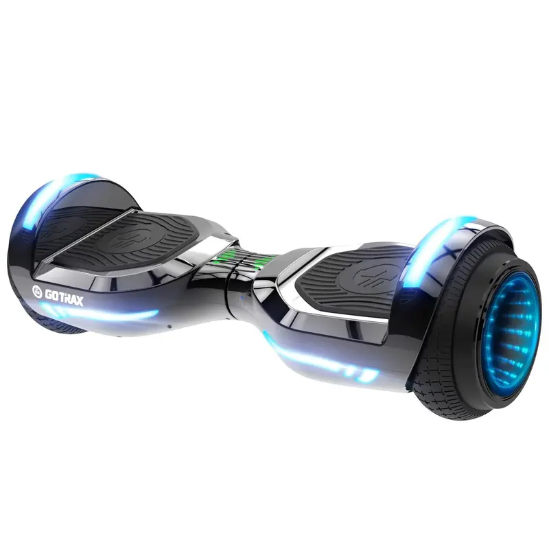 GOTRAX GLIDE PRO Bluetooth Hoverboard – Self-Balancing Scooter with 6.5-Inch Wheels, RGB LED Lighting & Weight Capacity 44–176 lbs