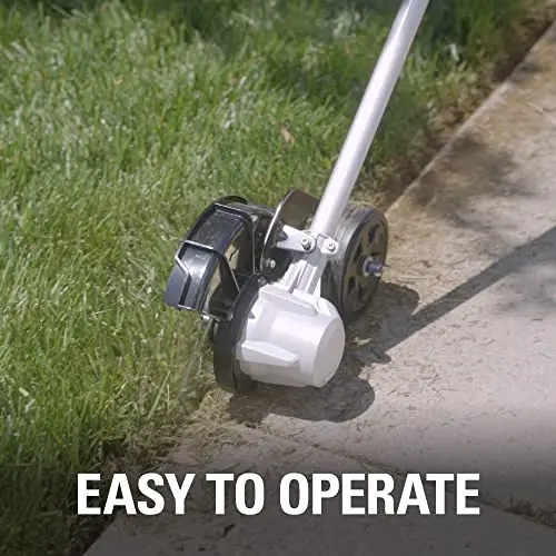 Greenworks 40V Brushless 8-Inch Cordless Edger — Lightweight, Quiet Operation, Includes 4.0Ah Battery and Fast Charger