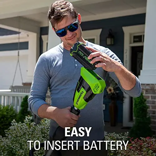 Greenworks 40V Brushless 8-Inch Cordless Edger — Lightweight, Quiet Operation, Includes 4.0Ah Battery and Fast Charger