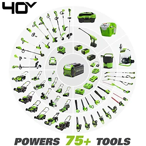 Greenworks 40V Brushless 8-Inch Cordless Edger — Lightweight, Quiet Operation, Includes 4.0Ah Battery and Fast Charger