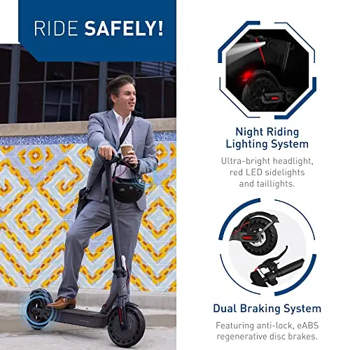 Hiboy S2 Pro Electric Scooter – 500W Motor, 10-Inch Puncture-Resistant Tires, LED Dashboard, and IPX4 Weather Resistance