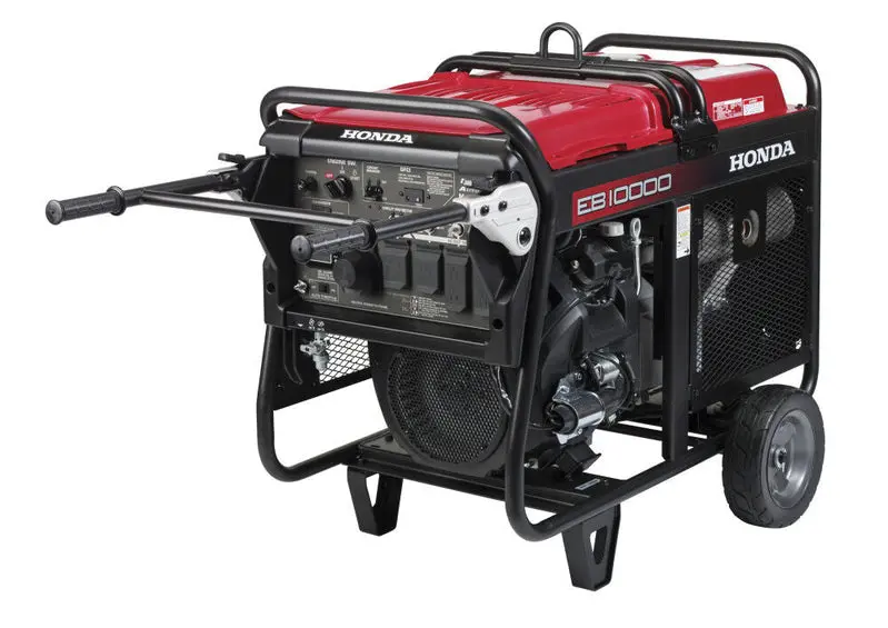 Honda EB10000 Industrial-Grade Generator – 10,000-Watt Gas-Powered Unit with CO-MINDER Carbon Monoxide Detection