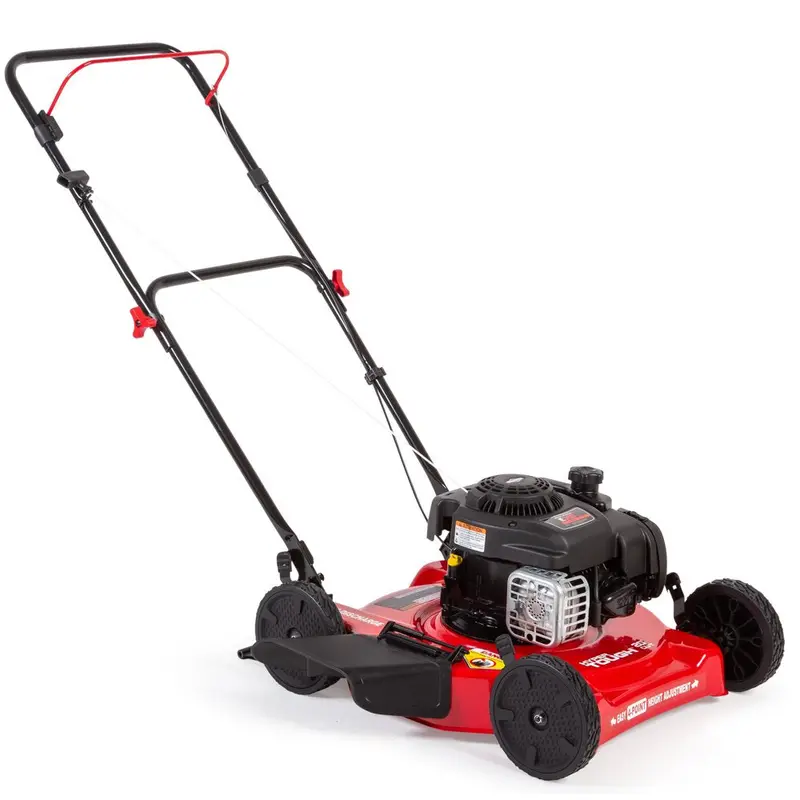 Hyper Tough 20-Inch Gas Push Lawn Mower with 125cc Briggs & Stratton Engine — Prime-and-Pull Start, Adjustable 5-Position Cutting Height