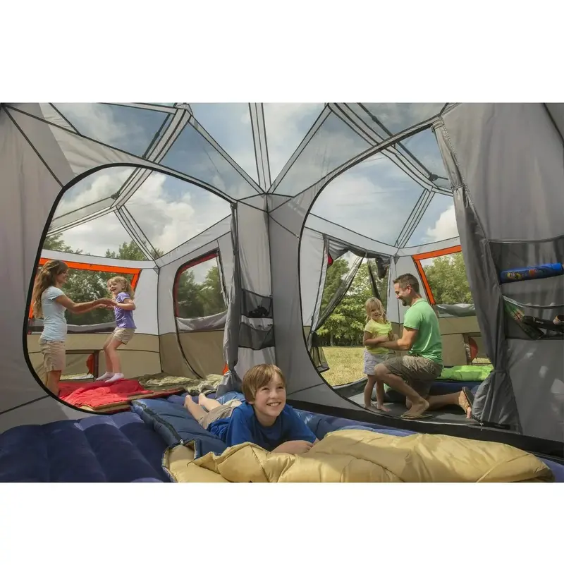 Instant Cabin Tent for 12 Campers – Spacious Family-Sized Outdoor Shelter with Quick Setup