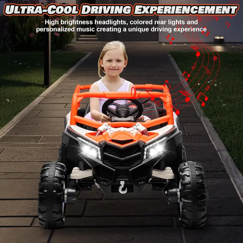 JOYRACER Bluetooth 4WD RC Car for Kids – MP3 Playback, LED Headlights & Enhanced Shock Absorption