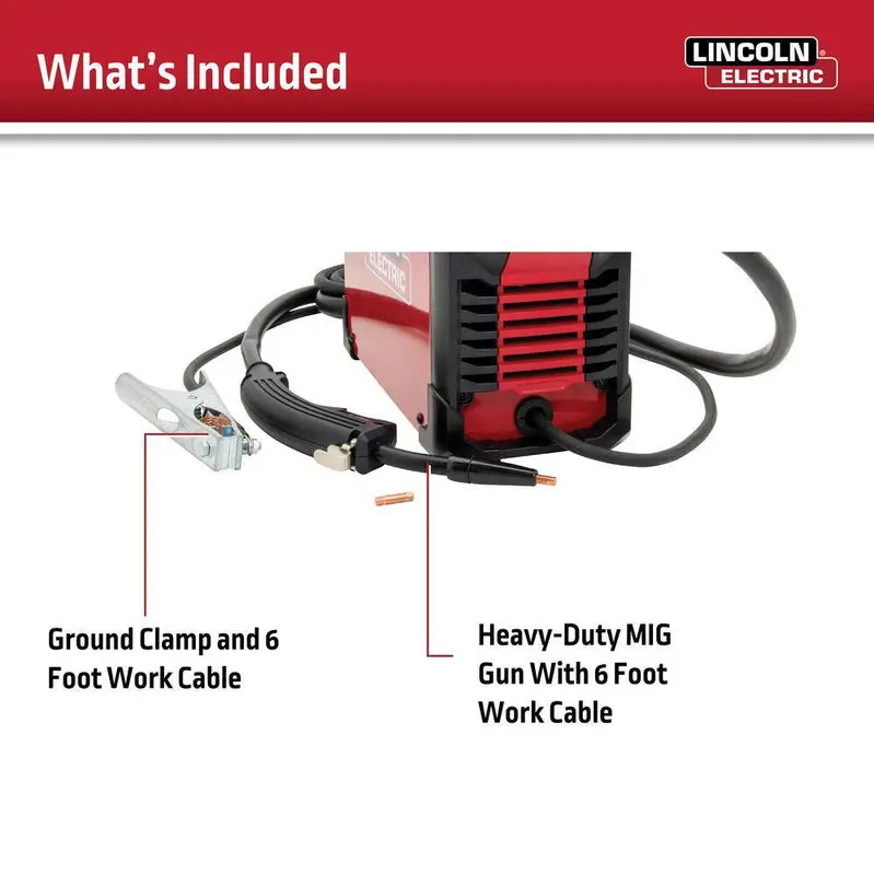 Lincoln Electric WELD-PAK 90i FC Flux-Cored Welder – Portable Gasless Wire Feed System (K5255-1)