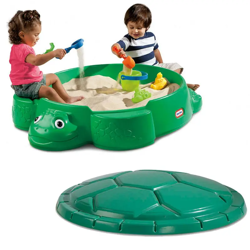 Little Tikes Classic Turtle Sandbox – Durable Outdoor Sand Play Center for Kids