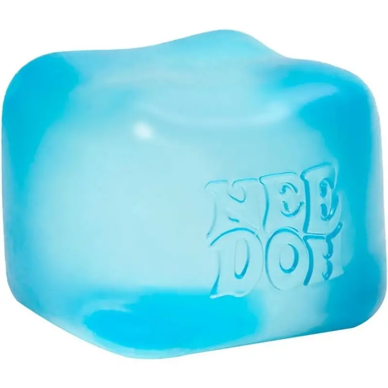 NeeDoh Nice Cube – Vibrant Pink Solid Squish Toy for Sensory Play
