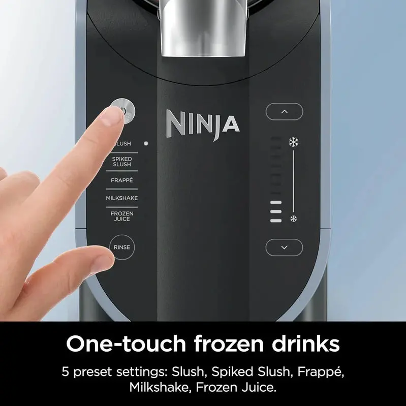 Ninja SLUSHi Professional Frozen Drink Maker – 88 oz RapidChill Technology with Five Customizable Programs for Margaritas, Frappés, and More