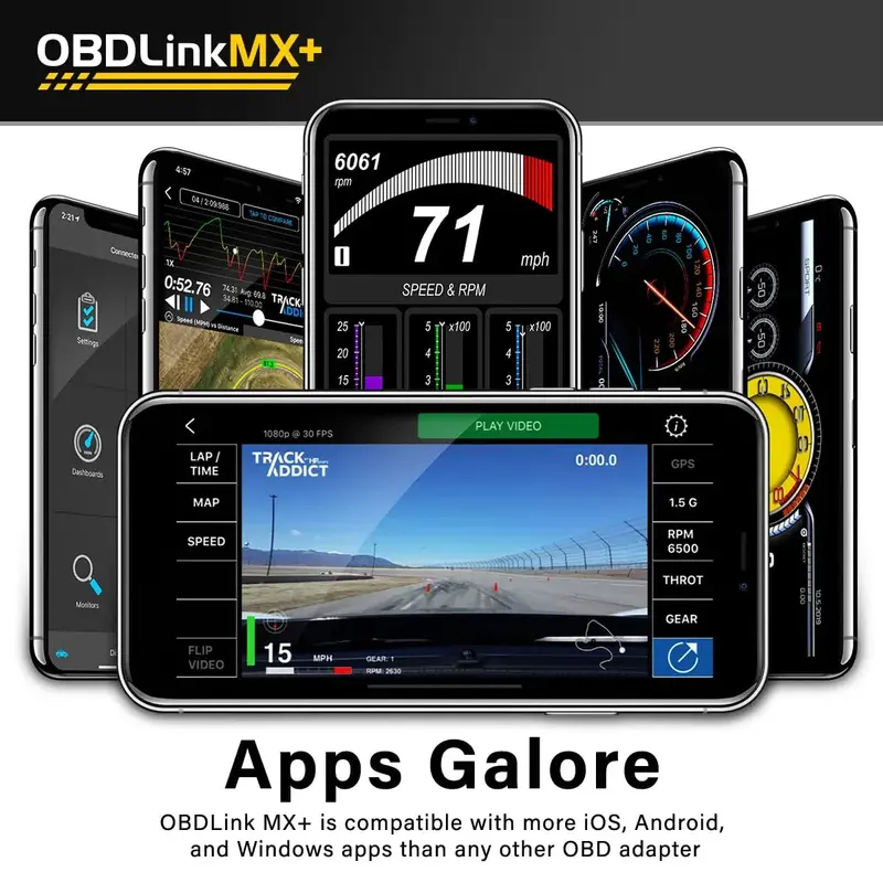 OBDLink MX+ Bluetooth OBD2 Diagnostic Scanner – Cross-Platform Vehicle Troubleshooter for iOS, Android & Windows