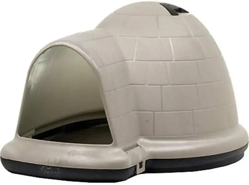 Petmate Indigo Igloo Dog House – Extra-Large, USA-Made All-Weather Shelter from 90% Recycled Materials