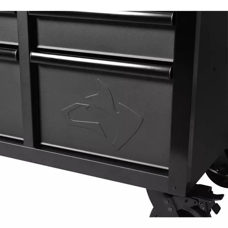Professional 61" Rolling Workbench – 15-Drawer Storage System with Reinforced Solid Wood Top