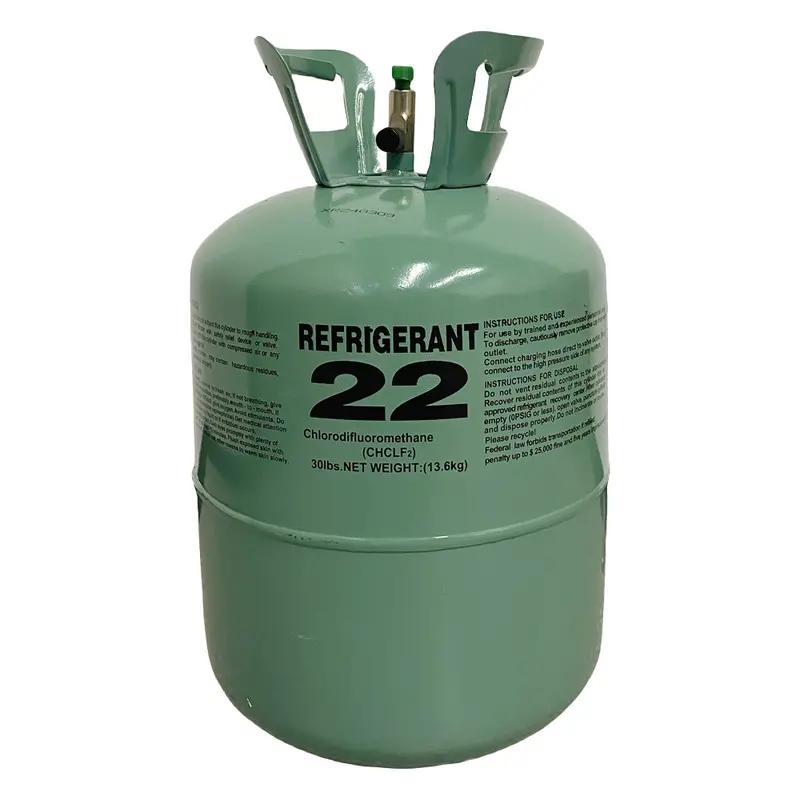 R22 Refrigerant Gas Cylinder – 30-Pound HVAC Charging Tank