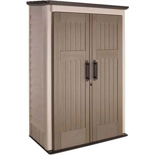 Rubbermaid 52-Cubic-Foot Lockable All-Weather Outdoor Storage Shed – Durable Resin Enclosure