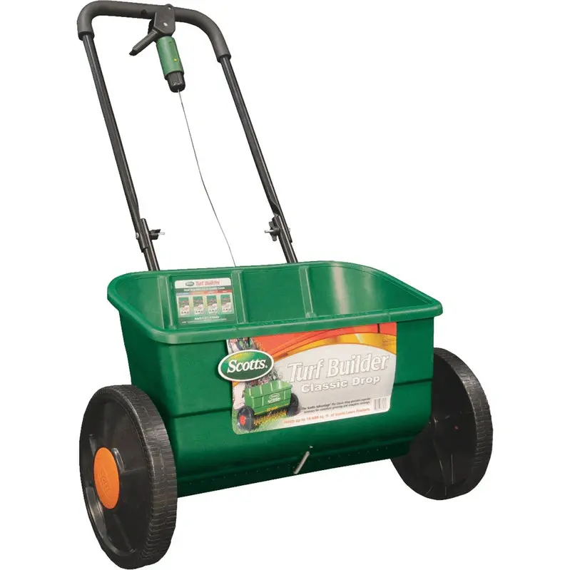 Scotts Turf Builder Classic Drop Spreader – Manual Broadcast Tool for Seed & Fertilizer