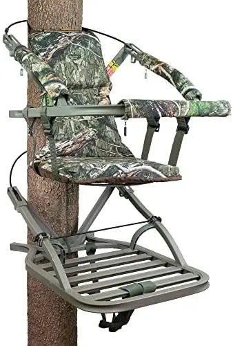 Summit Viper SD Tree Climbing Stand – Compact Aluminum Design with Integrated Harness & Comfort Seating