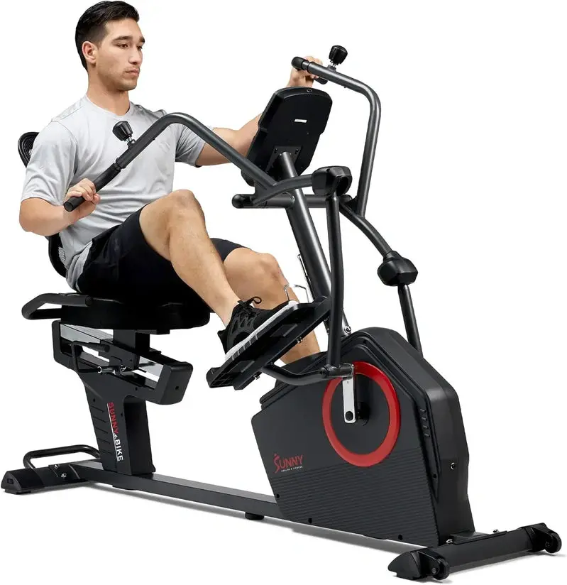 SunnyFit SF-RBE4886SMART Smart Recumbent Elliptical – Bluetooth-Connected Cross Trainer with Arm/Leg Engagement & Low-Entry Seating