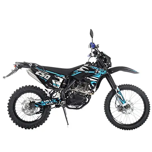 X-PRO Templar X 250cc Off-Road Dirt Bike – Zongshen Engine, 6-Speed Manual, LED Lights & Alloy Wheels